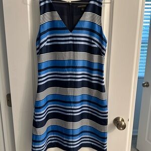 Banana Republic Navy and Blue Striped Mini Dress
